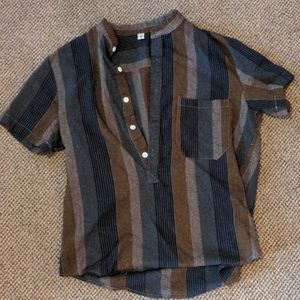 Half button down shirt